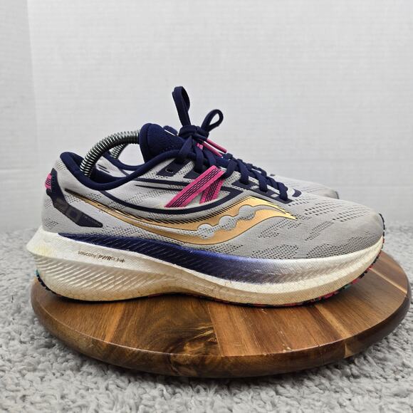 Saucony Triumph 20 Prospect Glass Athletic Gym Running Shoe Womens 10 S10759-40 - Picture 3 of 15